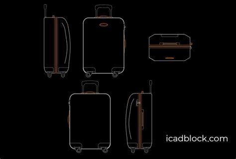 luggage cad block